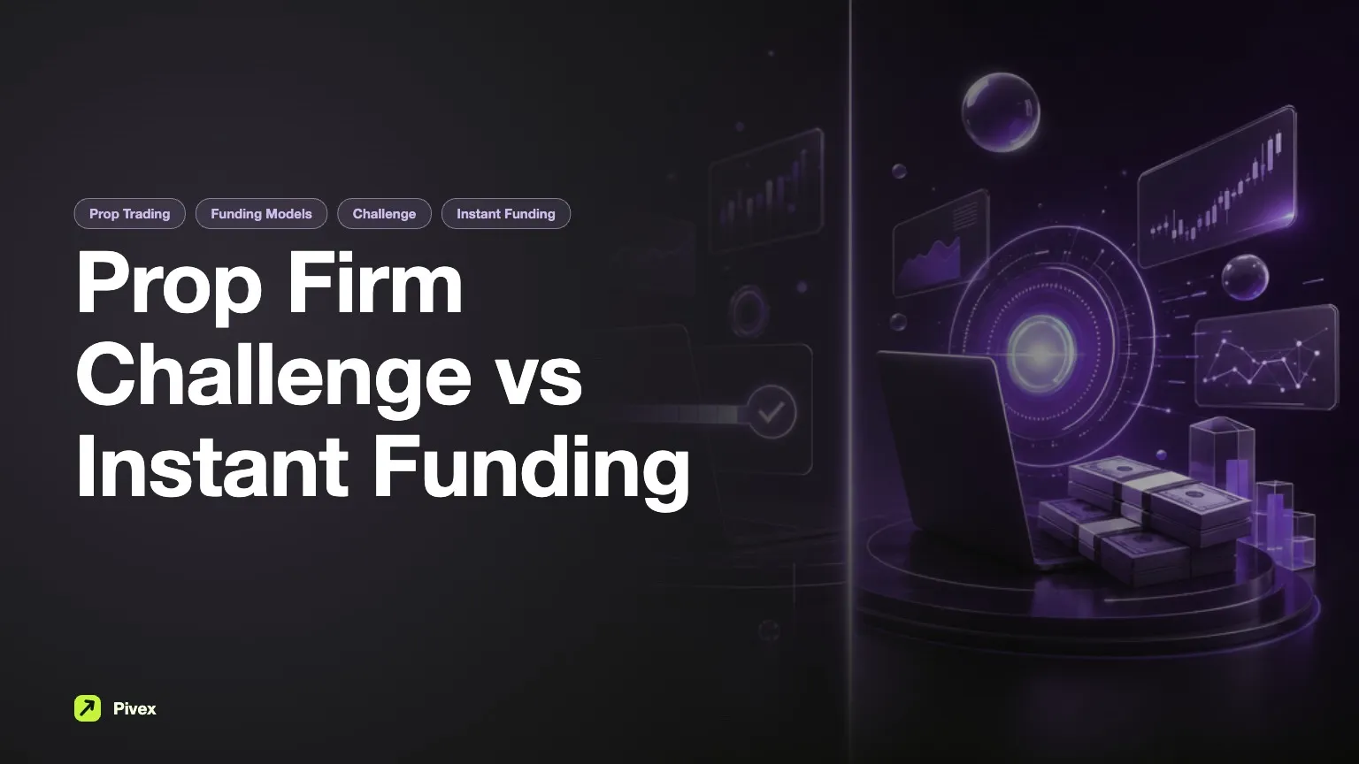 Prop Firm Challenge vs Instant Funding: A Detailed Comparison — Pivex Guides
